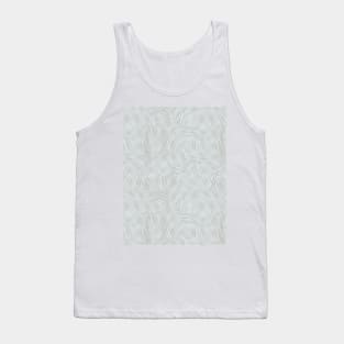 Cross Hatch Scratch - Light Blue and Beige Tank Top